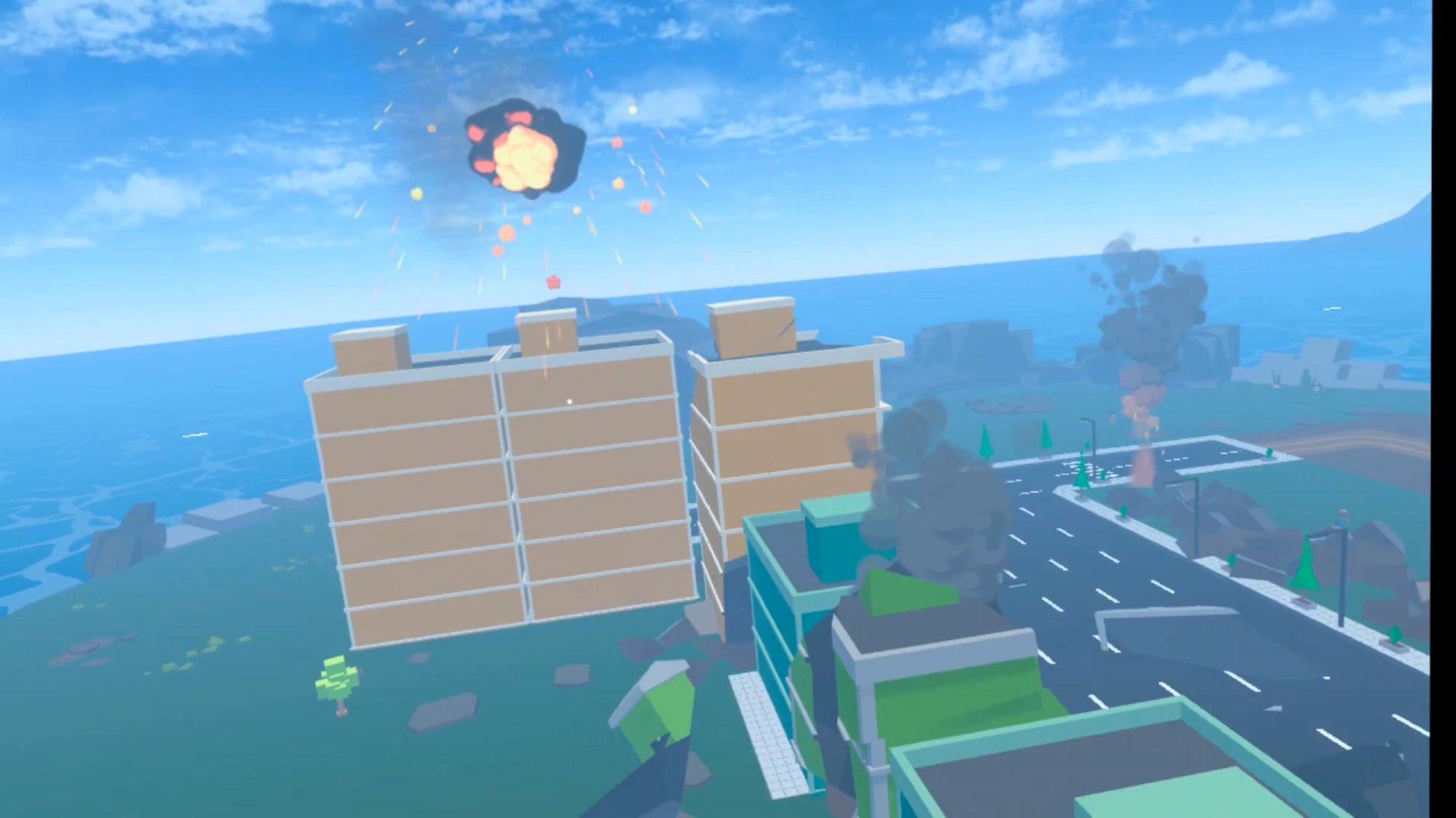 Crumbling building by the ocean